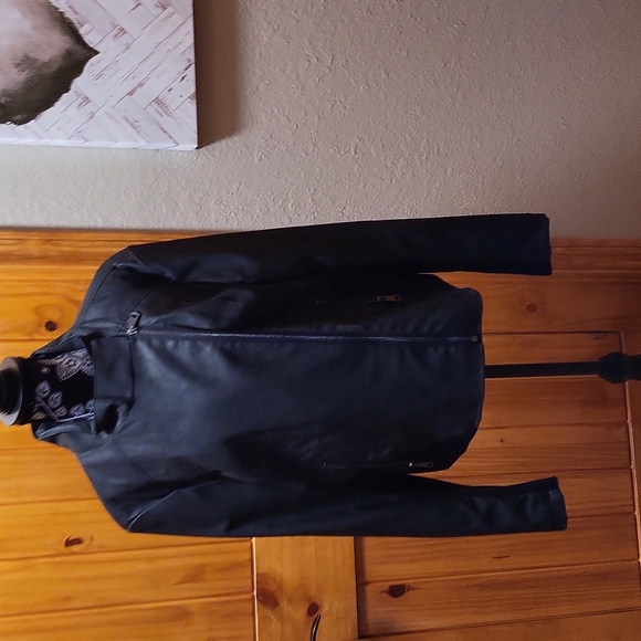 NWOT Marc New York Andrew Marc XXL Black Faux Leather Jacket - Picture 2 of 7